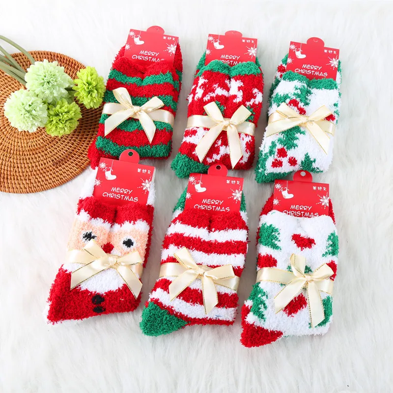 Hot Sale Bow-knot Thermal Socks Women Girl Fuzzy Ripple Slipper Socks Snowflake Home Coral Christmas Cozy Winter Socks, 6 colors 
Hot Sale Bow-knot Thermal Socks Women Girl Fuzzy Ripple Slipper Socks Snowflake Home Coral Christmas Cozy Winter Socks, 6 colors