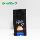 Colored Zip Lock Plastic Bags Zipper Tin With Valve Packaging Pocket Custom Printed Tie Coffee Flat Bottom Bag