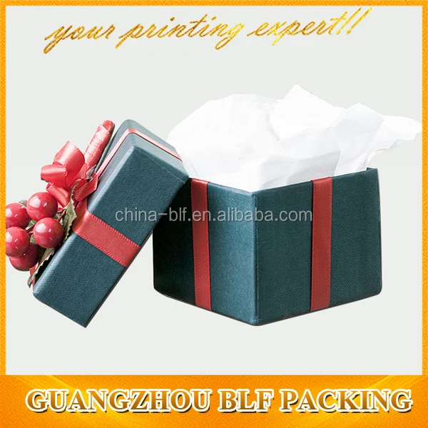 christmas elegant custom cardboard paper gift packaging box
