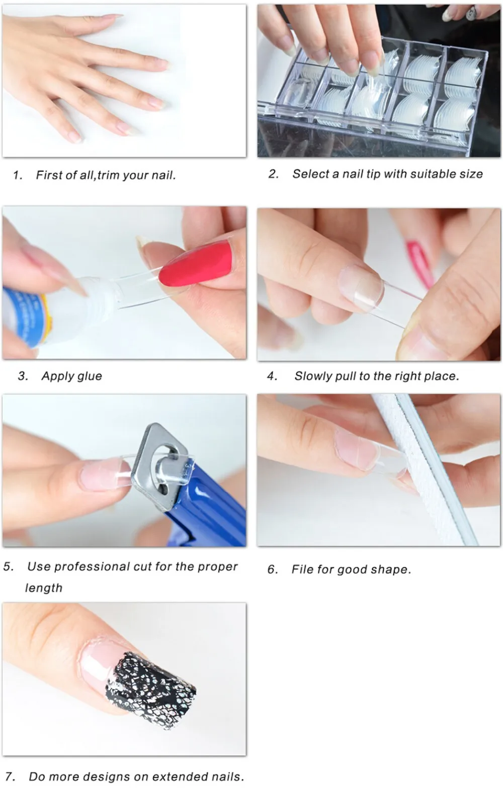 new design salon nail tips