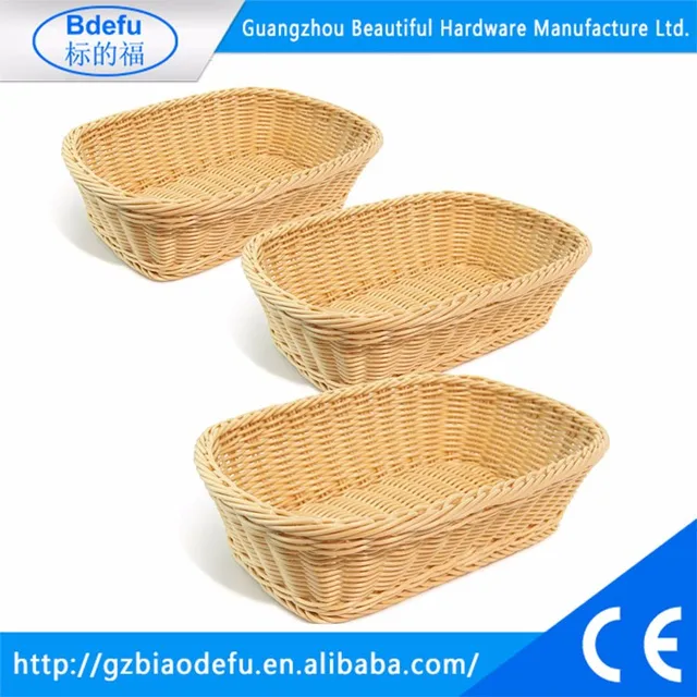 pp plastic basket rattan big for food