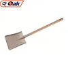 stainless steel square shovel with wood handle
