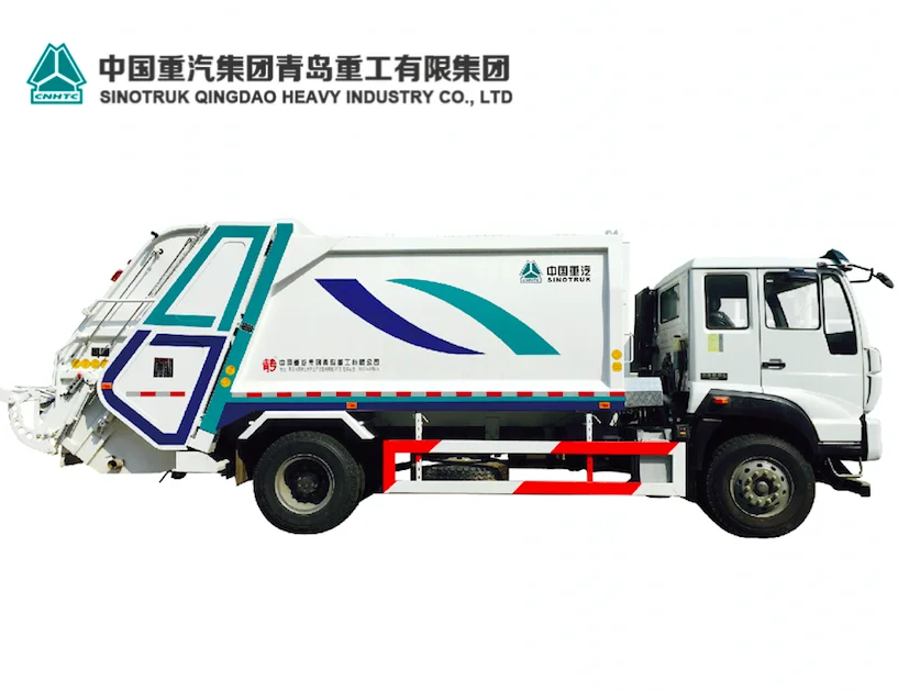 SINOTRUK HOWO garbage truck 12m3 rear loading compactor price