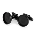 Party Cufflinks Brushed Custom DIY Cufflinks Brushed Blank Stainless Steel Cufflink