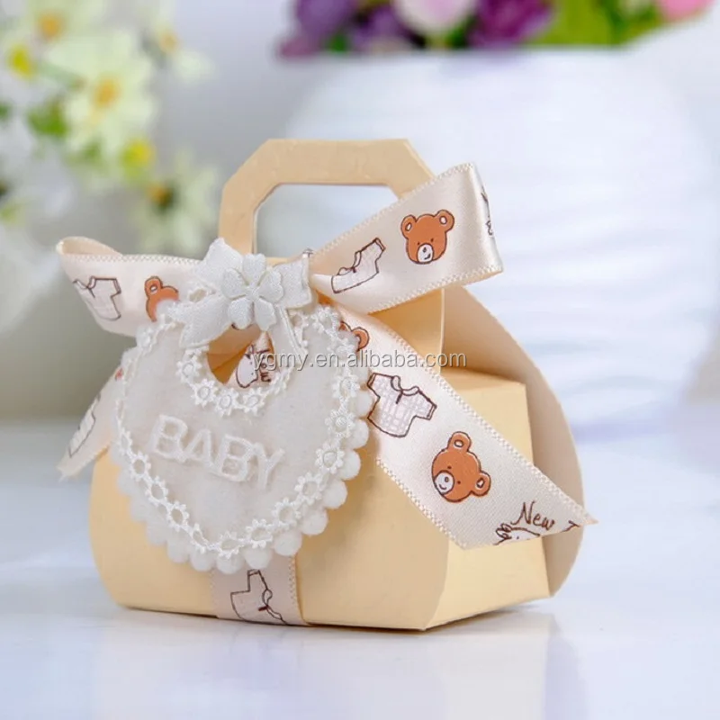 bear shape diy gift christening baby shower party favor boxes