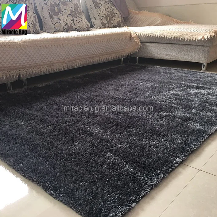 100% polyester cheap rug shag area rug plain shaggy rug for