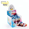 Hot Selling Chocolate Candy Egg Toy Candy Filling Different Small Toys Sweets Surprise Egg with Toy Biscuit