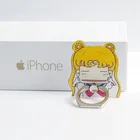 360 Degree Rotation Acrylic Ring Finger Stand Phone Holder