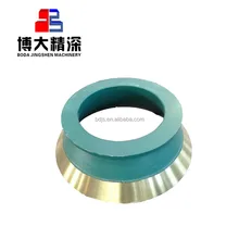 high manganese steel casting parts adapt to metso hp500 cone crusher bowl liner concave and mantle
