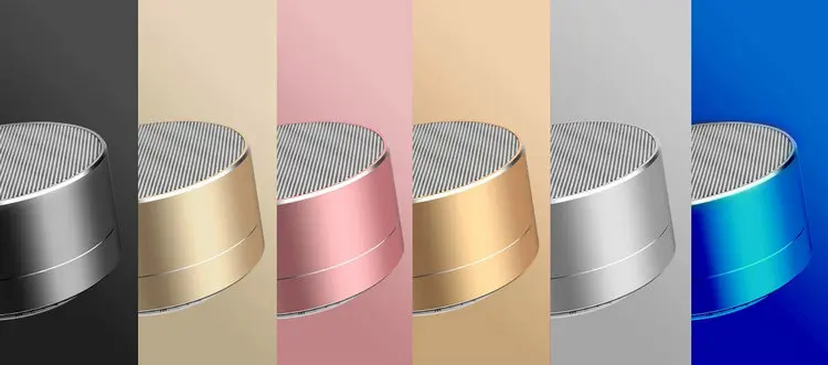 2019 Amazon hot sale A10 LED portable wireless speaker metal TF card bass bluetooths speaker - ANKUX.COM