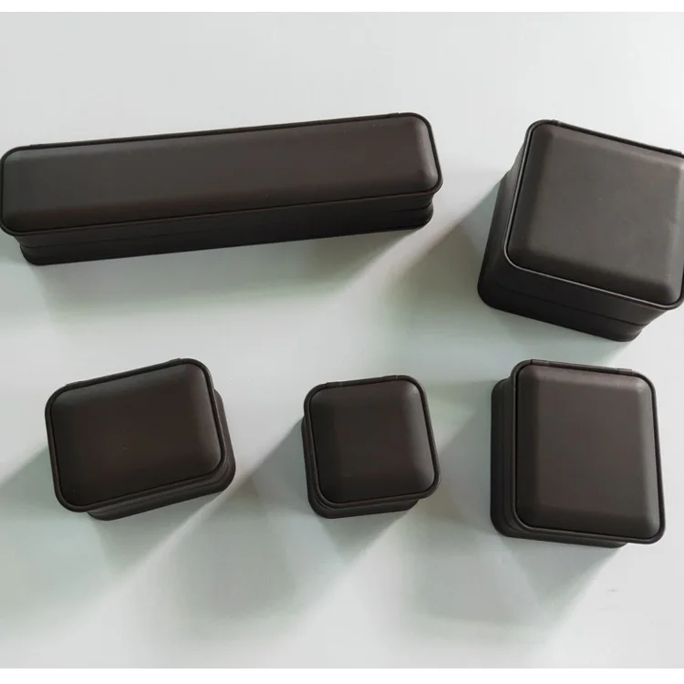hard plastic leather jewelry box
