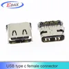 Latest USB TYPE C female connector, SMT+DIP contacts
