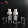 Unique design cosmetic 10ml small clear plastic liquid powder mixing bottle
