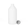 500 ml white cosmetic packaging pet plastic bottle with aluminum screw cap