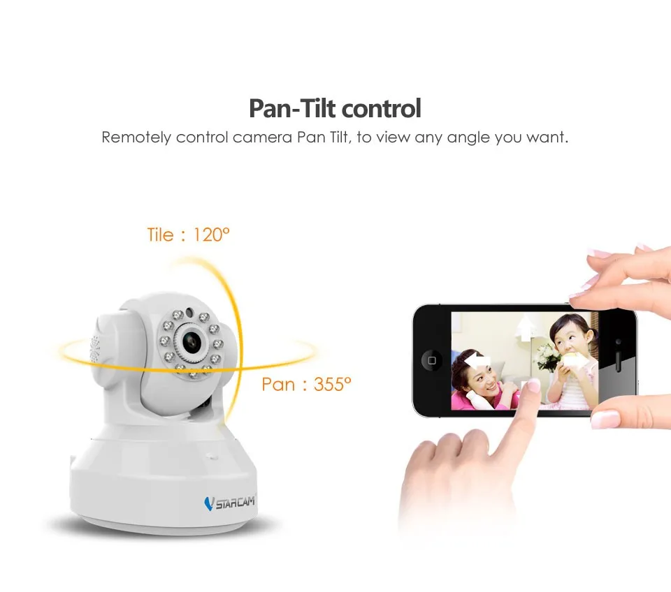 Wireless IR-Cut Night Vision Indoor zigbee ip camera - ANKUX.COM