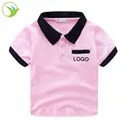 Hot Sale Custom Design Your Own Style Casual Western Kindergarten School Uniforms Polo T Shirt For Kids