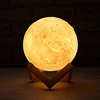home decor modern table led touch luna lamp wireless moon night light 3d printing lamp moon with colorful lights