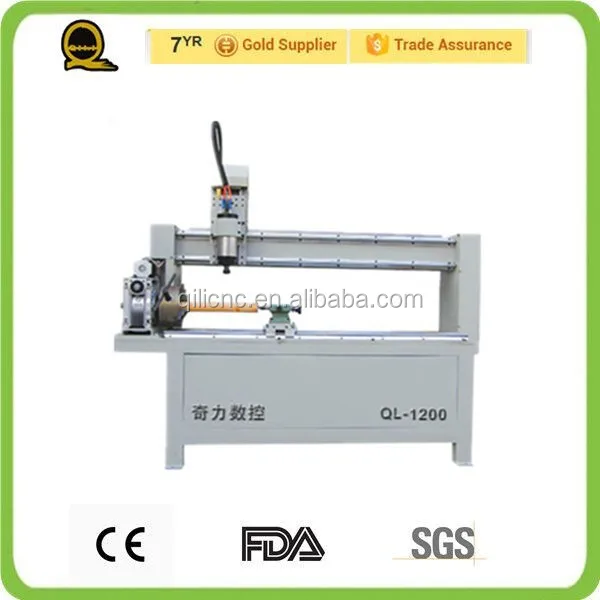 electric wood carving tools QL-1200 cheap cnc wood curving woodworking engraver with rotary cnc router