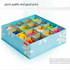Folding 16 lattice hot sale home Non-woven fabric vacuum storage box with paper board and bag of bedding or clothes