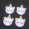 Popular Design Custom Cute Kawaii Animal Logo Mini Small Felt Embroidered Patches for Kids Clothing