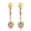 27853 New arrival hot sale 18k gold color charm earrings