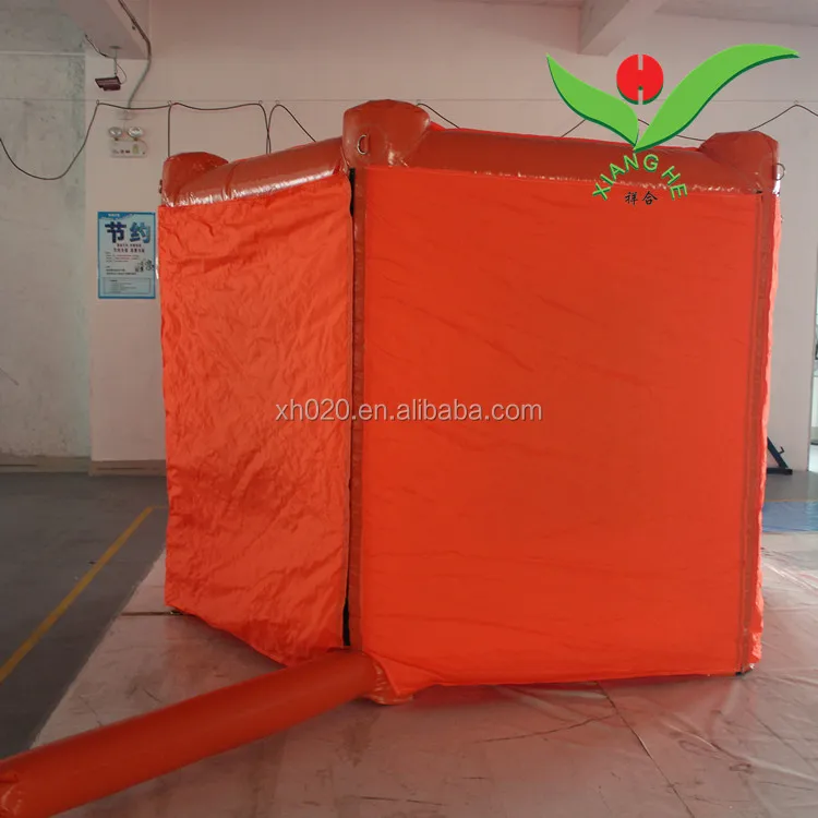 Air-sealed Portable PVC Tarpaulin shower China decontamination inflatable tent for outdoor