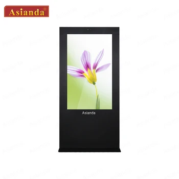 43inch floor stand outdoor lcd advertising screen with waterproof and high 2500nits brightness