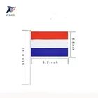 Newly World cup usage mini national handle bar handing waving flag