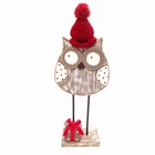 34CM owl wooden christmas table decoration xmas crafts