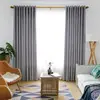 New Nordic Style Net Red Stitching Linen Curtains Full Shade Fabric Grey Sculpted Teal Velvet Curtain Fabric