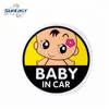 Baby in car body sticker reflective waterproof car sticker