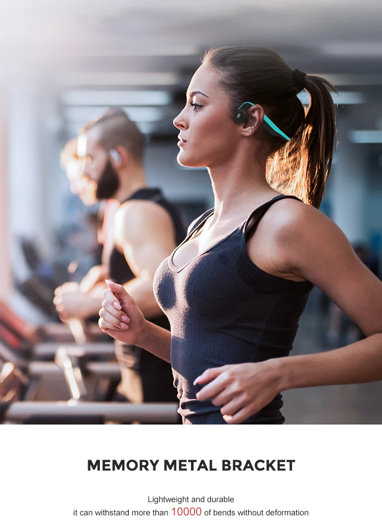 4.2 Rechargeable Sports Wireless Headset Hearing Aid Bone Conduction Headphone with Microphone - ANKUX.COM