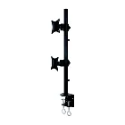 LCD350D Desktop C- clamp Installation Dual Computer Monitor Mount Arms for 13~27" Monitors