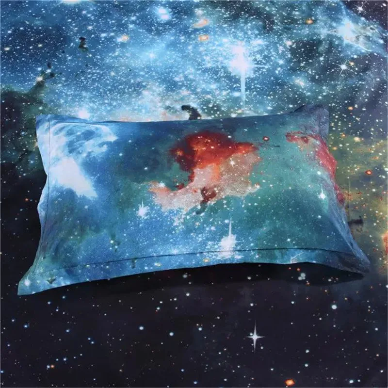 2016New fashion 3DGalay Bedding Sets Twin/Queen Size Universe Outer Space Themed Bedspread Bed Linen Bed Sheets Duvet Cover Set