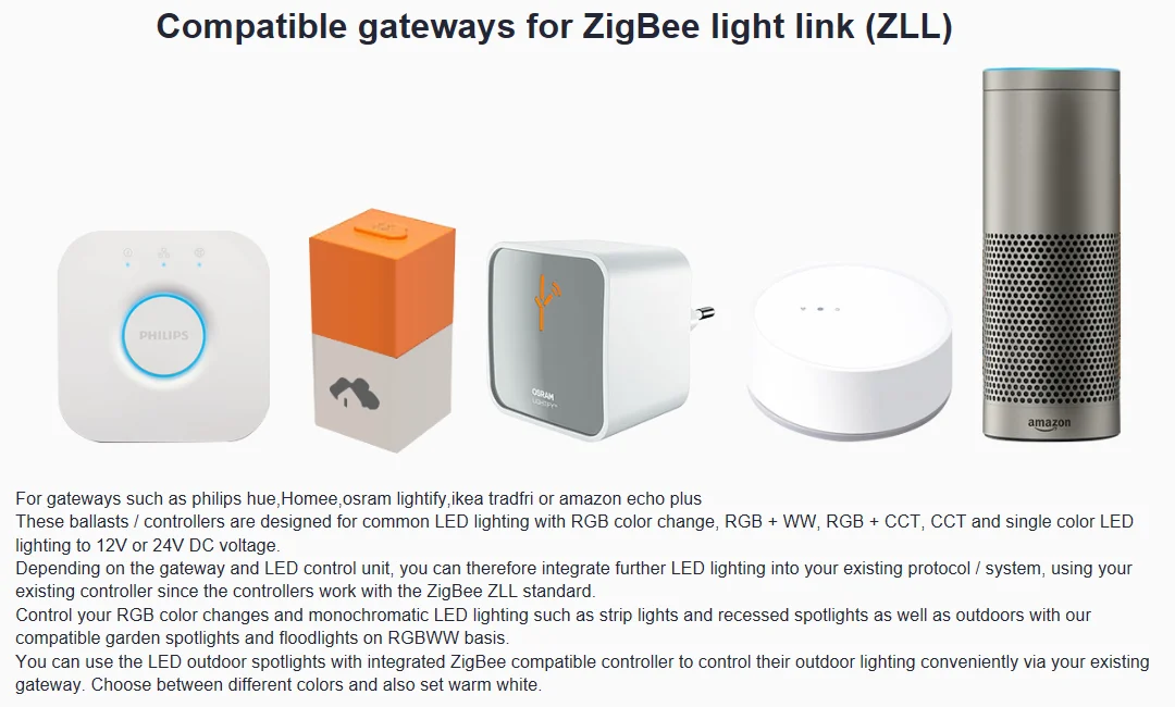 Gledopto Home Assistant cct RGBW Alexa Google Home Home Automation Zigbee Led Downlight - ANKUX.COM