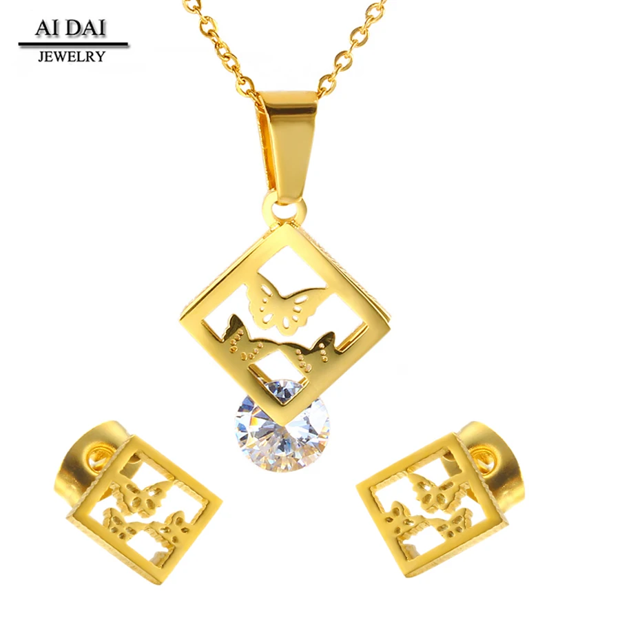Sistemas de la joyeria stainless steel jewelry sets 22K gold Zircon Women jewelry set
Sistemas de la joyeria stainless steel jewelry sets 22K gold Zircon Women jewelry set