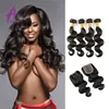 Virgin Human hair Sew in weave Factory price Natural black color brazilian extensions online sale