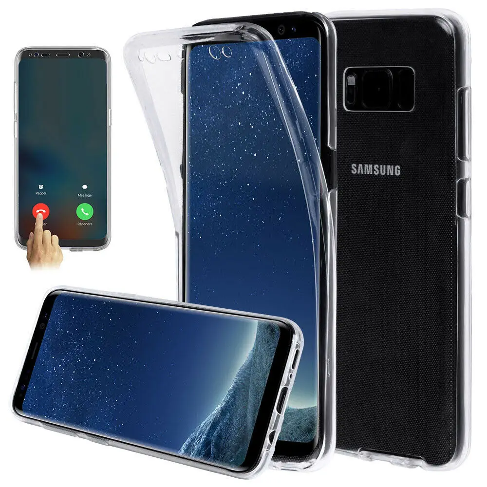 

Shockproof 360 Front Back FullBody Cover TPU Case For Galaxy S10 S9 S8 Note 9 8 S10 Plus S10e