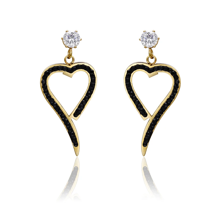 98355 Xuping latest design stainless steel heart shaped gold plated drop earrings for ladies
98355 Xuping latest design stainless steel heart shaped gold plated drop earrings for ladies