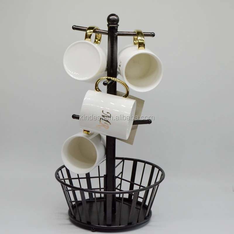 metal basket holder kds oem products - buy porcelain coffee mug