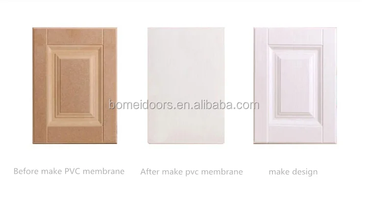 White Color Kitchen Furniture Pvc Wood Kitchen Cabinet - Buy Pvc Wood ...