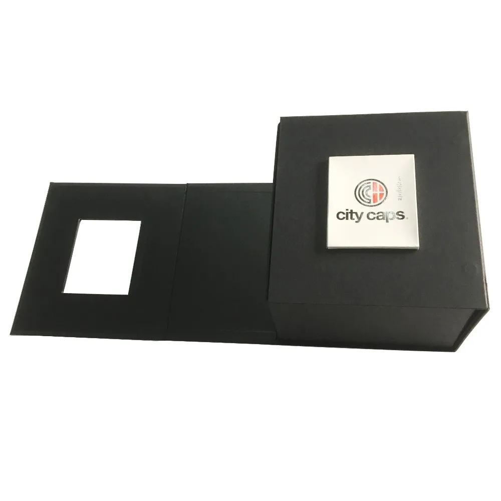 gift box material: 1200gsm paperboard black printing inside and