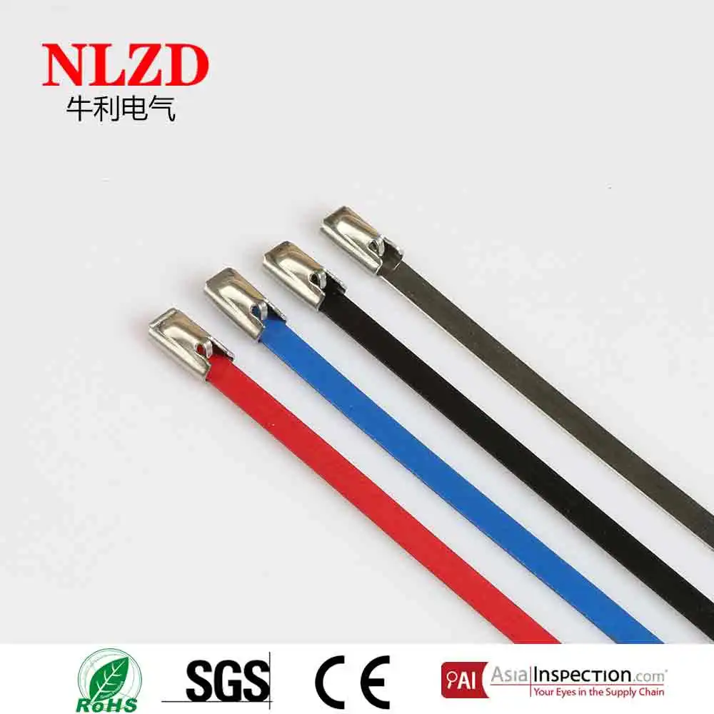 steel cable tie with black coating