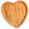 New Items Heart Shape Bamboo Food Serving Tray Appetizer Platter