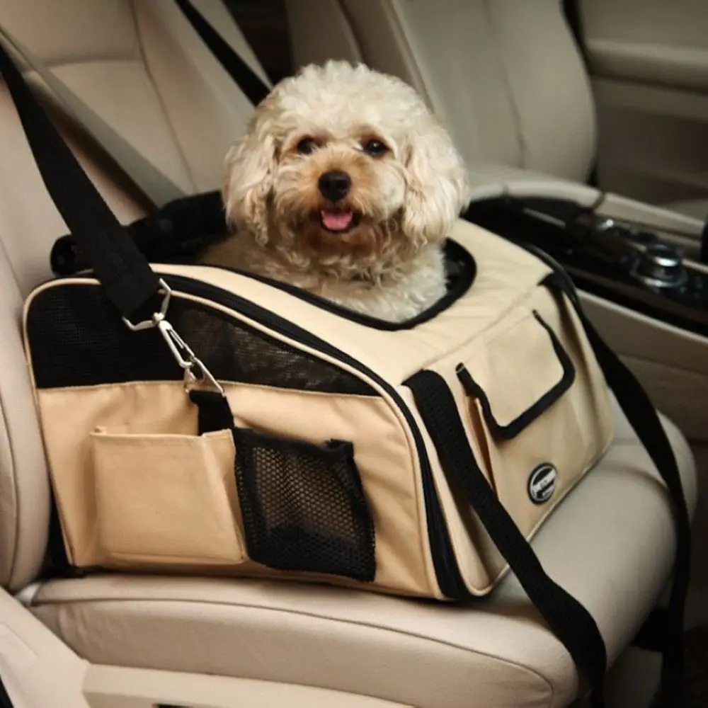 Pet Gog Puppy Car Seat Travel Bag Portable Carrier Crate Safe Cage House