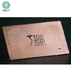 MDT Rose gold metal business card with custom logo