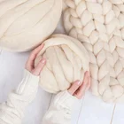 Wool Yarn Wholesale Thick Hand Knitting Giant 100% Merino Wool Yarn Super Chunky
