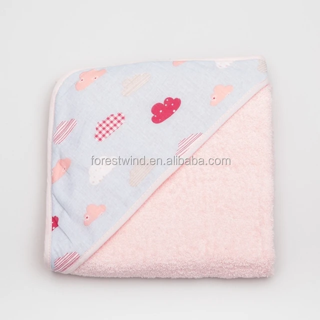 wholesale cheap manufactures of 100% cotton baby bath towel set
