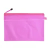 Hot selling custom plastic clear file folder PVC mesh document bag wholesale promotion PP a4 document zipper bag