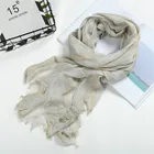 Fashion Scarf Factory China Plain Wholesale Cotton Printed Scarves Muslim Women Head Hijab Tassel Cotton